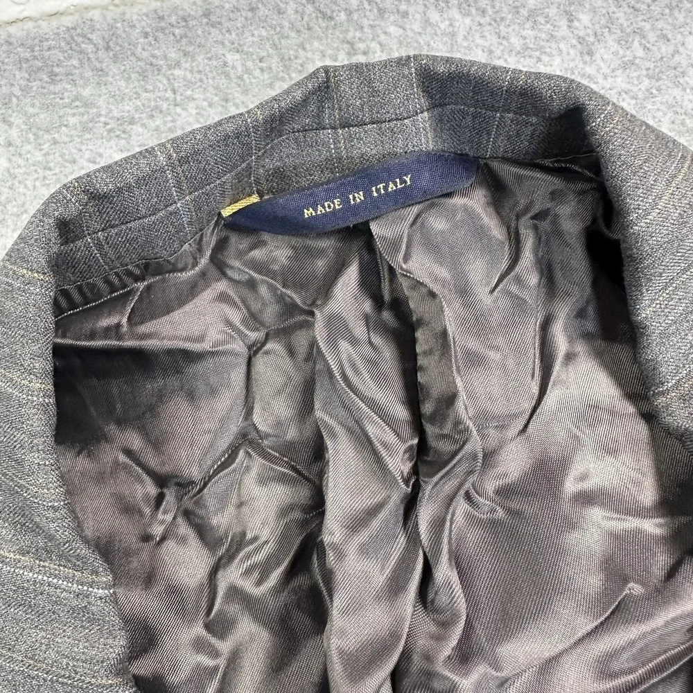 Brooks Brothers 1818 Madison Suit Mens Blazer 48 Pants 43x28 Gray Wool 2 Piece